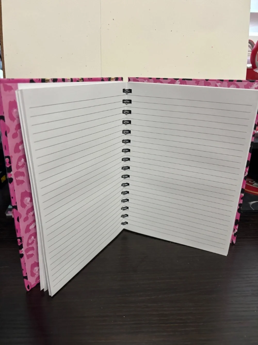 Pink Leopard lined journal- Brand new